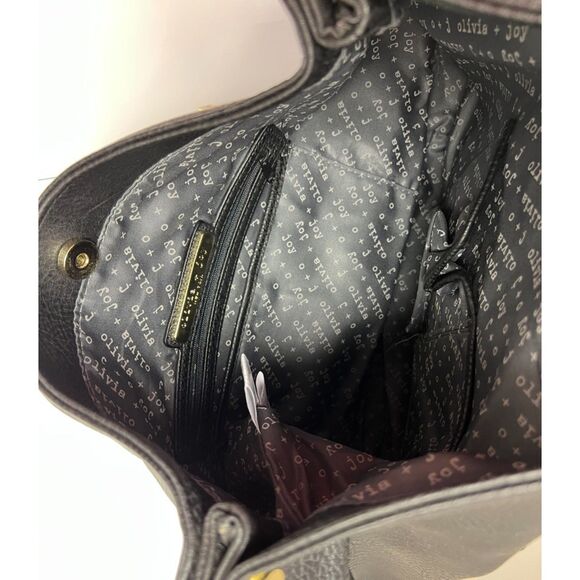 NWOT Olivia + Joy faux pebbled leather shoulder/hobo bag - Picture 10 of 10